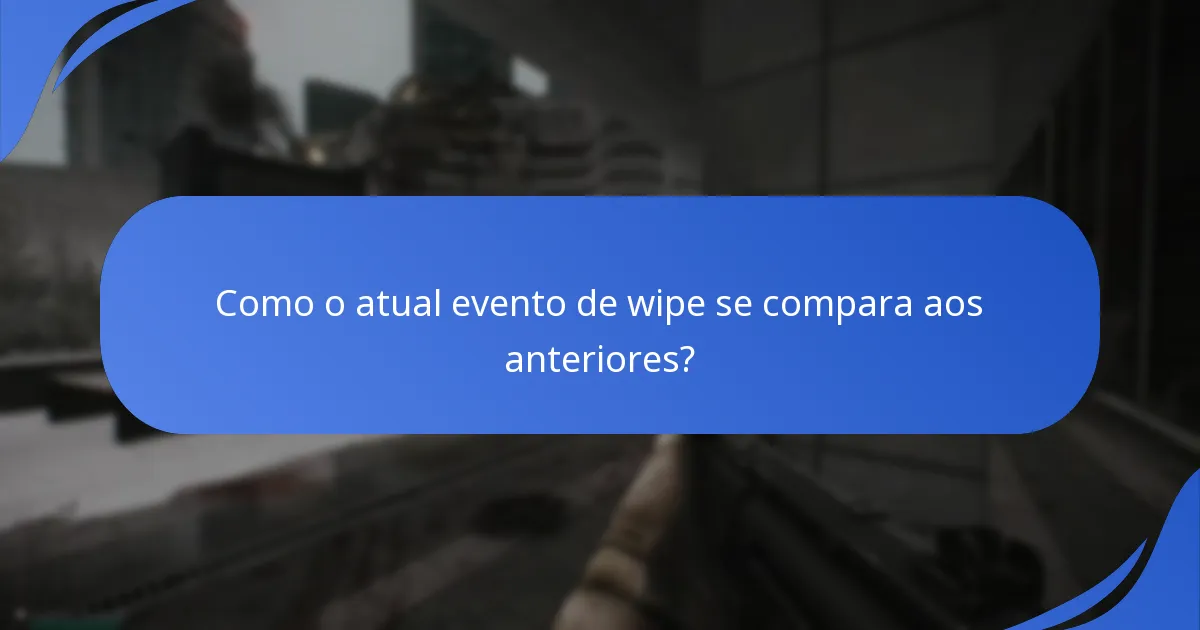 O que as discussões da comunidade dizem sobre os prémios do evento de wipe?
