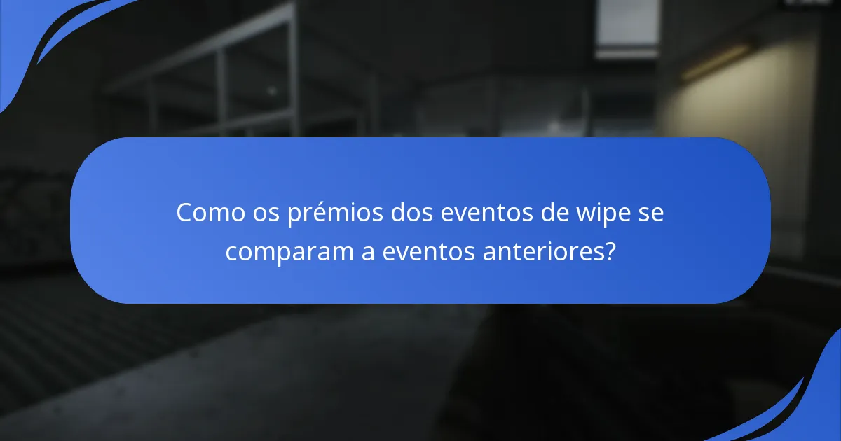 Como podem os jogadores reivindicar os seus prémios dos eventos de wipe?