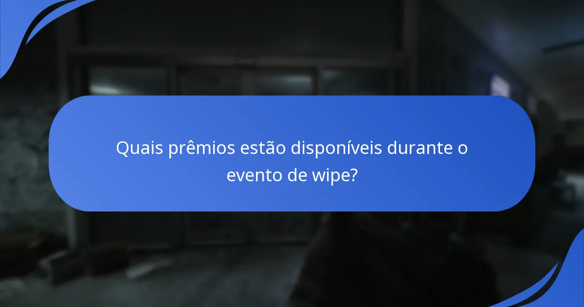 Quais eventos promocionais estão ligados ao wipe?